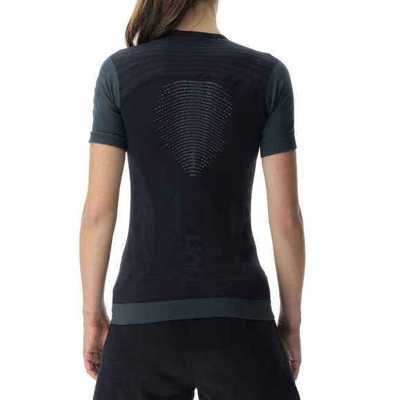 NWT UYN Running PB42 Black Short Sleeve Shirt, Black Beauty/Iron Gate, Size M - Picture 5 of 12